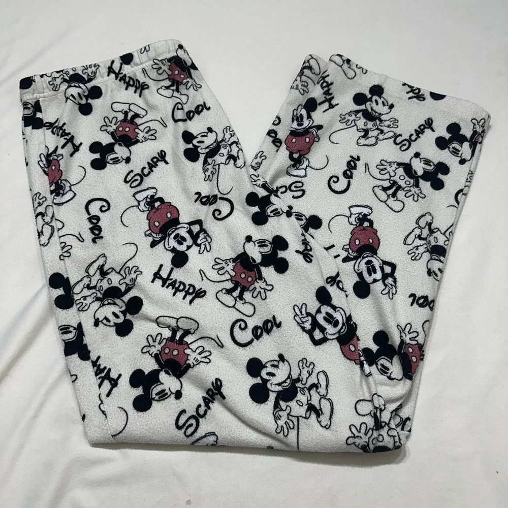 Disney Mickey‎ Mouse Pajama Pants Lounge Sleepwear Adult Large - Picture 2 of 9